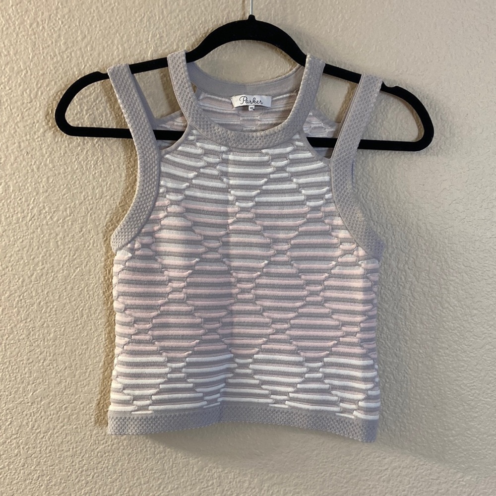 Parker double strap cutout top, xs